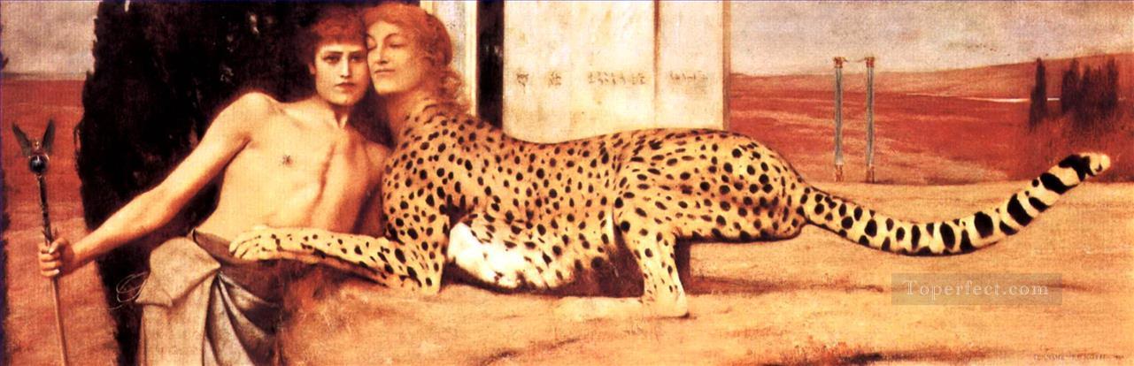Leopard Woman Oil Paintings